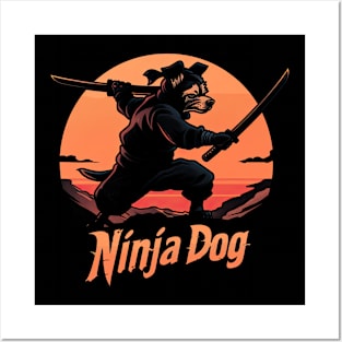 Ninja dog Posters and Art